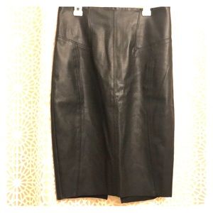 Trendy faux leather skirt from Express